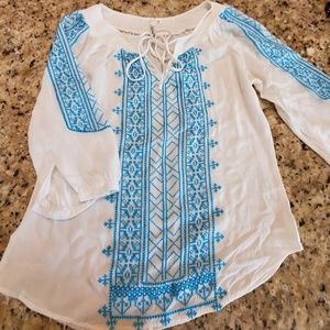 Andree Blue 3/4 sleeve blouse (S)